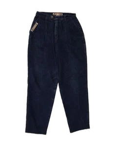 KRIZIA Womens High Waist Pegged Loose Jeans W30 L28 Navy Blue Cotton XN12 - Picture 1 of 3