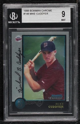 1998 Bowman Chrome Michael Cuddyer #148 BGS 9 MINT Rookie RC - Image 1 of 2