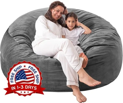 Sillones Puf Gigantes De 3 Tortas Para Adultos, Puf Extragrande De 3 Tortas NOVO EUA. - Imagem 1 de 4