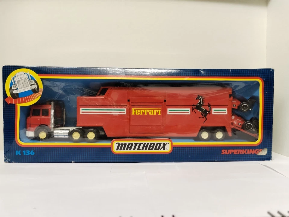 Matchbox Portauto Ferrari F1 Superkings K136 K-136 K 136 Vintage   - Immagine 1 di 4