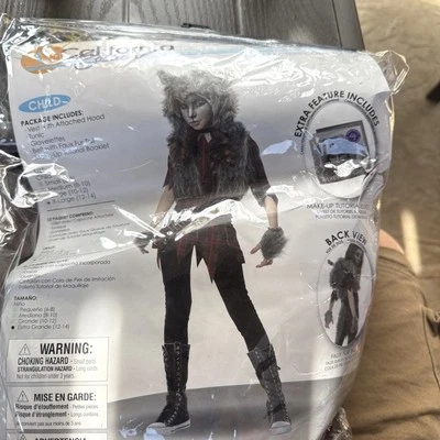 Disfraz de hombre lobo aterrador niña niño XL Foto 1 de 2