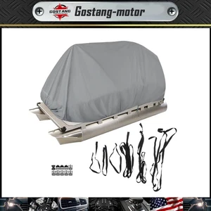 Heavy Duty Trailerable Waterproof Boat Cover Fishing Ski Bass Beam Gray 21-24ft - Bild 1 von 19