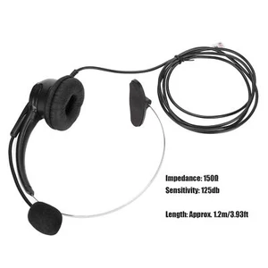 Phone Earphone Phone Headsets Noise Cancelling For Office Landline Phone Fit - Picture 1 of 23