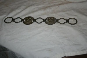 Cadena de eslabones decorativos vintage antigua cabeza de león 10" de largo #14 - Imagen 1 de 5