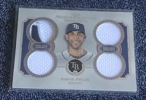2013 Topps Museum Collection Primary Pieces Quad Relics /99 David Price - Picture 1 of 3