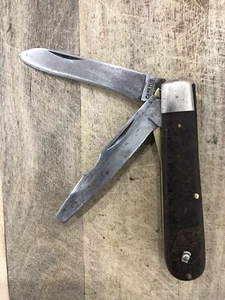 Vintage Camillus New York , 2 Blade Electrician Folding Pocket Knife Made In USA - Picture 1 of 9