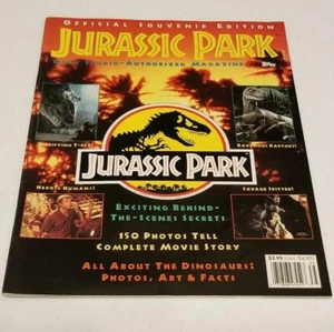 JURASSIC PARK Official Souvenir Magazine 1992 TOPPS Edition - Picture 1 of 4