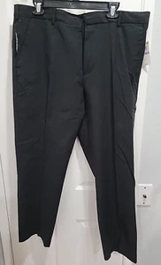 Neu mit Etikett Van Heusen flexible schwarze Herrenhose gerades Bein Taille 30 32 34 36 38 40 - Bild 1 von 14