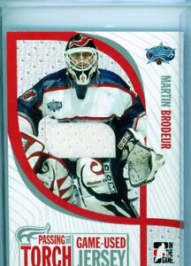 2001 ITG Passing The Torch Game Used Jersey  Martin Brodeur
