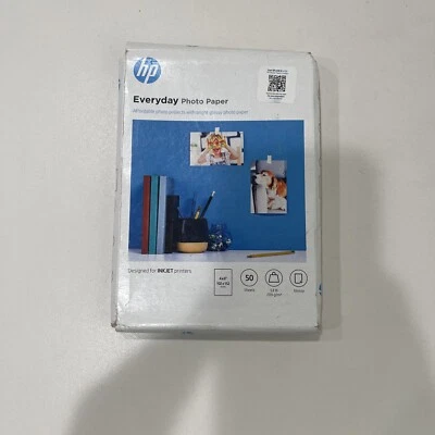 HP Everyday Photo Paper, Glossy, 52 lb, 4 x 6 in. (101 x 152 mm), 50 sheets - Image 1 of 3