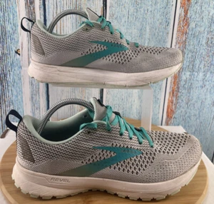 Brooks Revel 4 Running Shoes Women's Size 9 Blue Teal Gray 1203371B073 Athletic - Picture 1 of 11