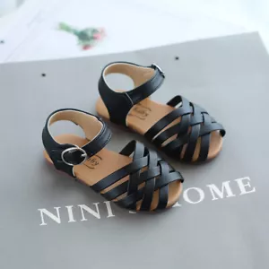 Girls Sandals Children Summer Casual Holiday Flat Party Strappy Shoes - Picture 1 of 6