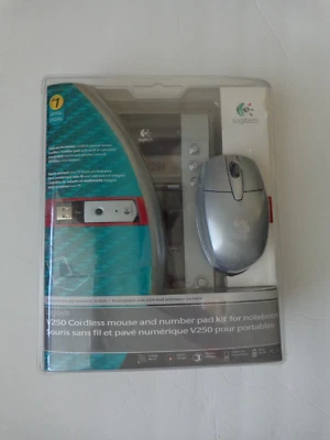 NEW Logitech V250 Cordless Mouse and Number Pad For Notebooks Wireless SEALED - Image 1 of 4