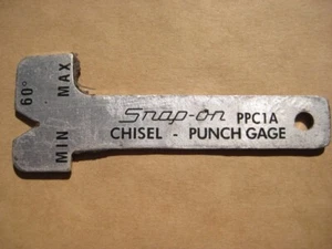 Snap on USA PPC1A Chisel & Punch Gage Gauge Vintage PPC-1A Tester Checker - Picture 1 of 3
