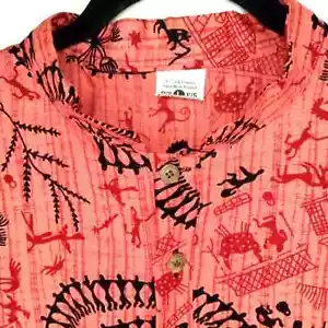 Rajasthani Handblock bedruckte umweltfreundliche Bluse - L - Bild 1 von 8