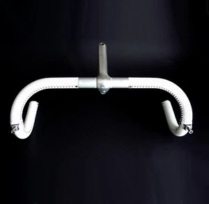 Cuero Perforado Blanco Estilo Almarc, Manillar Cinelli Giro, Vástago Cinelli 1A - Imagen 1 de 14