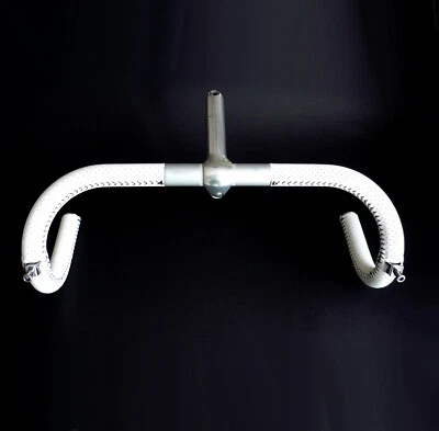 Almarc Style White Perforated Leather, Cinelli Giro Handlebar, Cinelli 1A Stem - Image 1 of 4