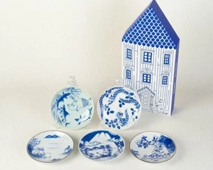 MOOMIN x amabro SOMETSUKE 5 Platos Juego en Caja Porcelana Arita 5.3 in Hecho en Japón Nuevo - Imagen 1 de 10