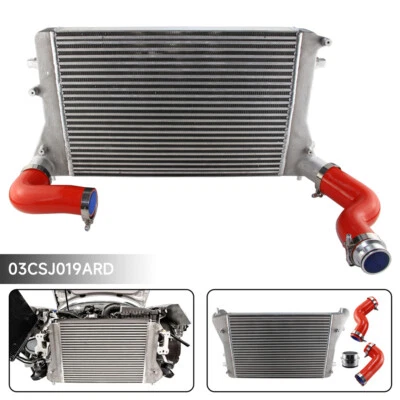 FMIC Intercooler Kit For VW Golf GTI 06-10 2.0T MK5 MK6 A3/S3 (VERSION 2) Red - Изображение 1 из 4