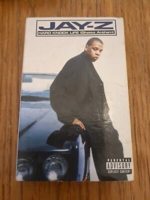 JAY-Z - HARD KNOCK LIFE 1998 Cassette Tape Single In Card Sleeve TESTED - Image 1 of 3