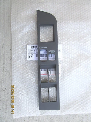 90 - 95 TOYOTA 4RUNNER MASTER POWER WINDOW SWITCH BEZEL TRIM GRAY BRAND NEW - Image 1 of 2