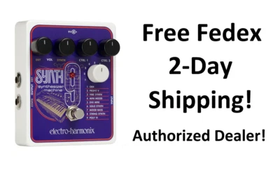 New Electro-Harmonix EHX SYNTH9 Synthesizer Machine Guitar Pedal Synth 9 - Image 1 of 4