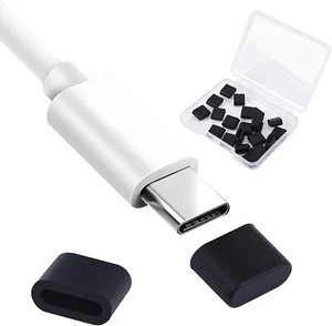 20 Piezas Tapones Antipolvo USB C, Silicona Tipo C Antipolvo Puerto de Carga Cubierta Protector - Imagen 1 de 7