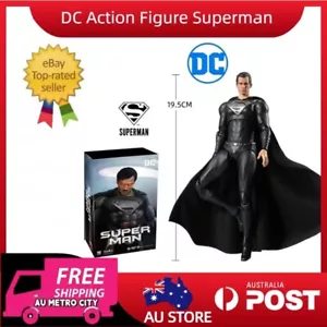 DC Superman Black Suit Justice League Action Figure Model Collection Multiverse - Picture 1 of 8