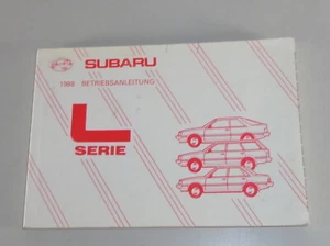 Manuale Operativo Subaru L-Serie / Leone / L 1800 Del 08/1987 - Foto 1 di 1