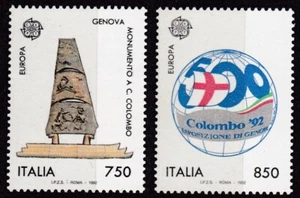 ITALY #1881-1882 MNH 500th ANNIV. DISCOVERY OF AMERICA BY CULUMBUS - Picture 1 of 1