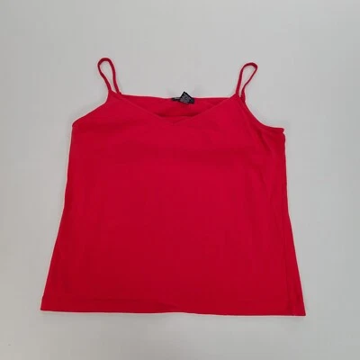 Camisa Ann Taylor Mujer Grande Roja Camiseta sin Mangas Informal Ligera Damas Foto 1 de 4