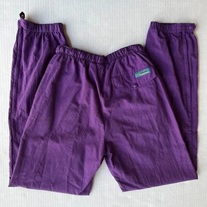 Vintage Columbia Hiking Pants Mens S Weather Resistant Purple Teal Webbed Belt - Picture 1 of 8