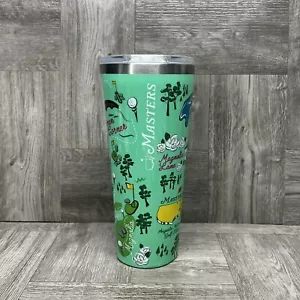 2019 Masters Augusta Golf PGA Corkcicle Tumbler 24oz. Green Pre-Owned RARE HTF - Picture 1 of 24