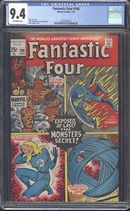 1971 Marvel Comics Fantastic Four Issue #106 CGC 9.4