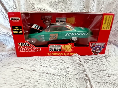 #33 Ken Schrader 1998 1/24 Scale Stock Rods 1962 Chevy Bel Air Issue #22. - Image 1 of 4