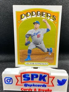 2021 Topps Heritage High Number VICTOR GONZALEZ ACTION VARIATION DODGERS RC #577 - Picture 1 of 1