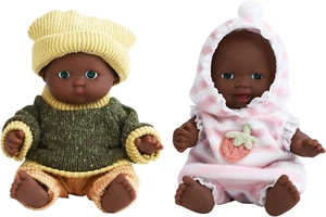2 Sets 5 Inch Dolls Cute Baby Doll Include 2 Pieces Baby Mini Dolls, 2 Sets Hand - Picture 1 of 22