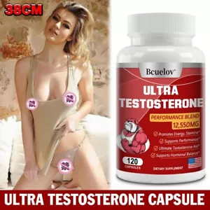 Potenciador de testosterona para hombres, promueve el crecimiento muscular, mejora la fuerza muscular - Imagen 1 de 12