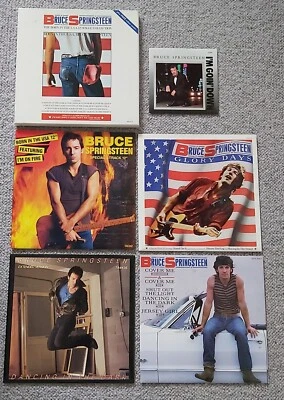 BRUCE SPRINGSTEEN-BORN IN U.S.A. 12" SINGLES BOX SET-UK ISSUE + POSTER-1985-VGC - Image 1 of 4
