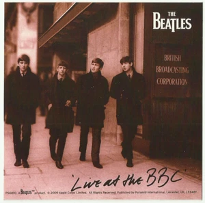 BEATLES live at the bbc 2009 VINYL STICKER official merchandise OOP/RARE - Foto 1 di 3