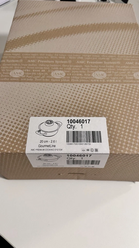 AMC GourmetLine Kochtopf 20 cm / 2,6 l Premium Edelstahl – neu &original in OVP - Bild 1 von 2