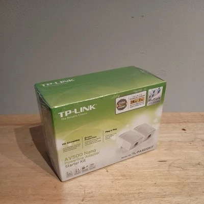 TP-Link AV500 Nano Powerline Adapter Starter Kit -TL-PA4010KIT NEW SEALED - Image 1 of 4