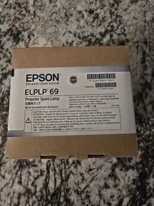 EPSON ELPLP 69 / V13H010L69 OEM PROJECTION LAMP - NEW IN SEALED BOX - Picture 1 of 12