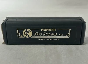 HOHNER Pro Harp MS 10-Hole Harmonica Key of F Black German Made - 562/20 - Picture 1 of 14
