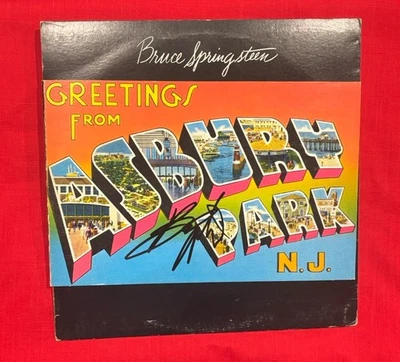Bruce Springsteen Signed Autographed Greetings From Asbury Park Vinyl Album JSA - Image 1 of 3