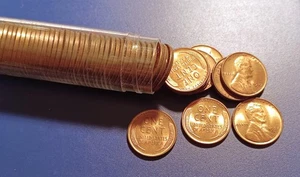 Blazing Original Roll (50) of Red Gem BU 1937-D Lincoln Cents - Picture 1 of 1