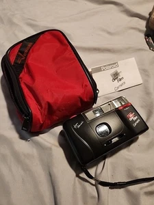 Polaroid 35mm One Film Black Built in Flash Point & Shoot Camera W/Case & Manual - Picture 1 of 5