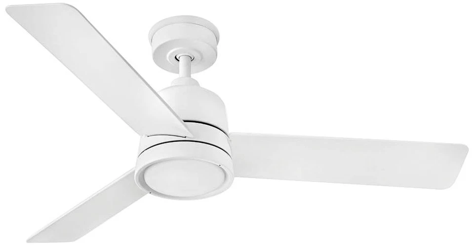 48" Hinkley Chet LED Wet Rated Matte White Ceiling Fan with Remote - Image 1 of 1