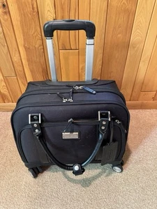 Samsonite Luggage Rolling Carry On Briefcase Laptop Travel Bag Wheels Handle - Picture 1 of 11