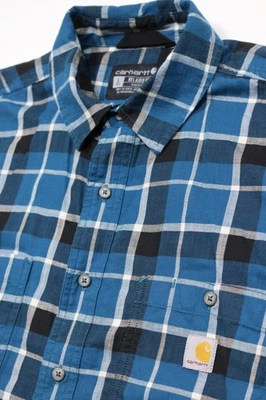 Carhartt Colorful Plaid Relaxed Fit Short Sleeve Shirt Men's L Tall 106139 - Image 1 of 4